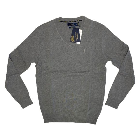 Ralph Lauren Other - NWT Polo Ralph Lauren Men's V-Neck Wool Sweater Color Gray Size S, M, L, XL